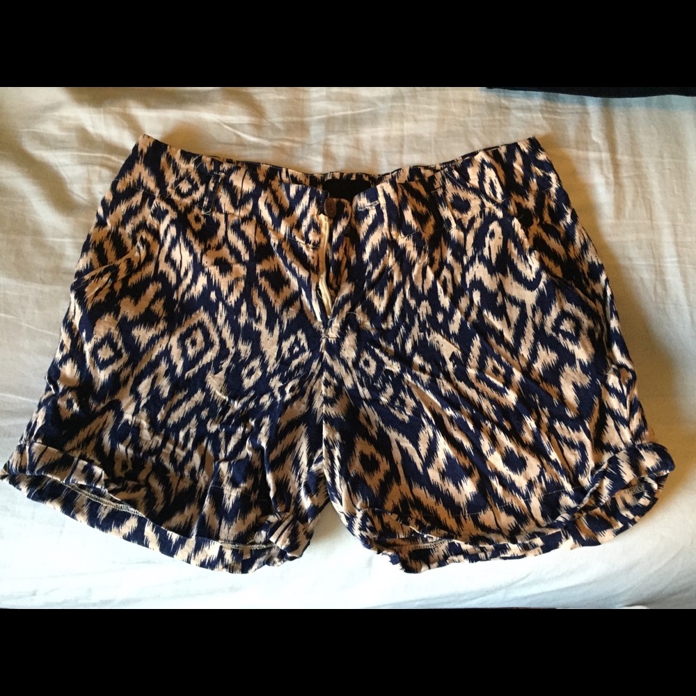 Cynthia Rowley patterned shorts SZ 10